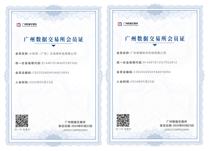 锐博集团坚定数字化转型步伐，成功取得广州数据交易所会员资格