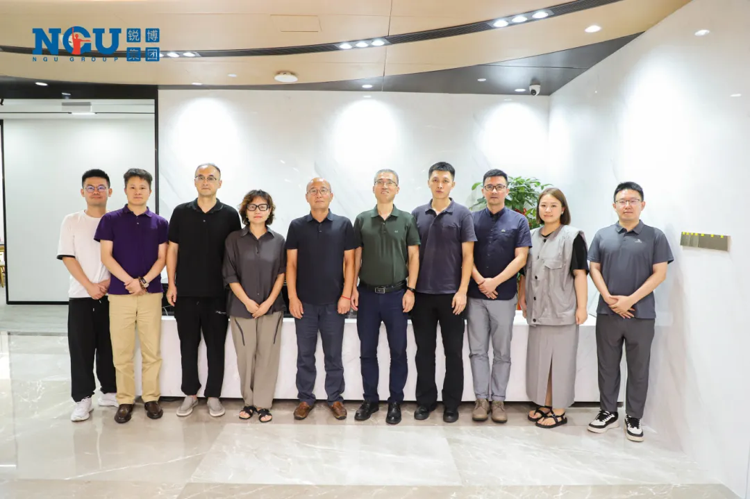 宁波市鄞州区人社局领导赴锐博集团考察交流 共话政企合作发展新篇